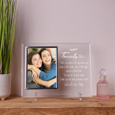 Personalised Friends Engraved Glass Photo Frame In Lined Gift Box